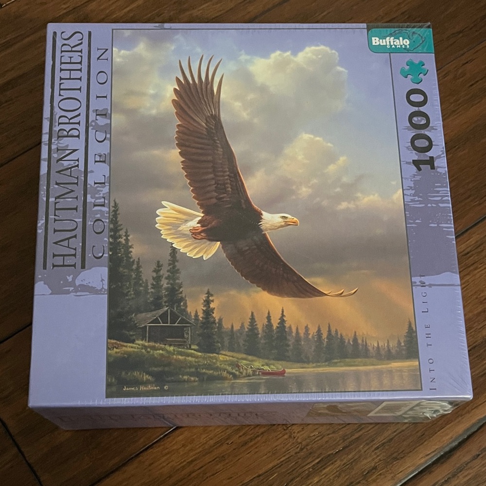 NWT Buffalo Games Hautman Brothers Collection Bald Eagle Puzzle - 1000 Pieces